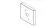 DORNBRACHT-Rosette-fuer-Wandanschlussbogen-ERSATZTEILE-092782006-60-x-60-x-9-mm-Chrom-092782006-00 gallery number 1